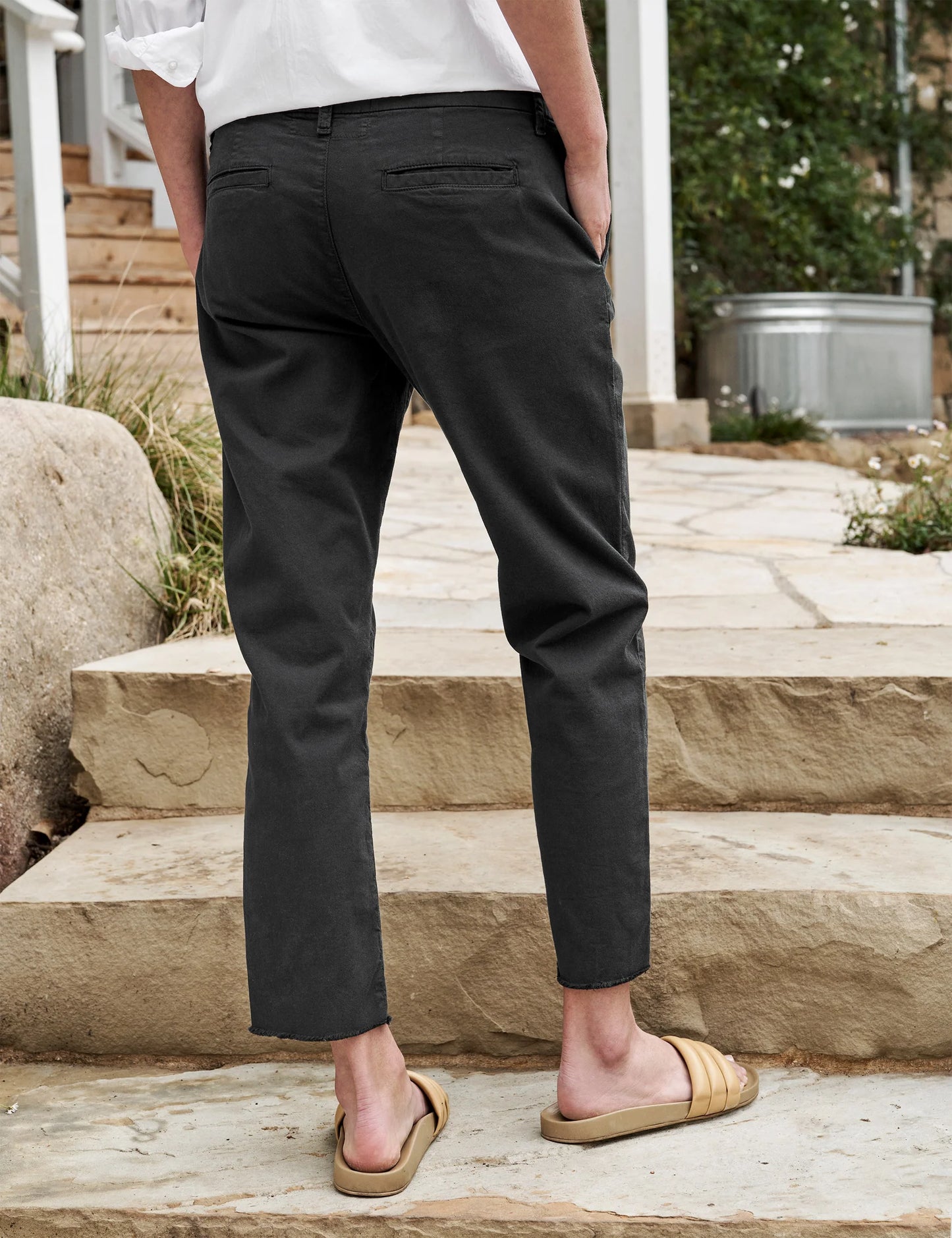 Wicklow Italian Chino Pant - Washed Black