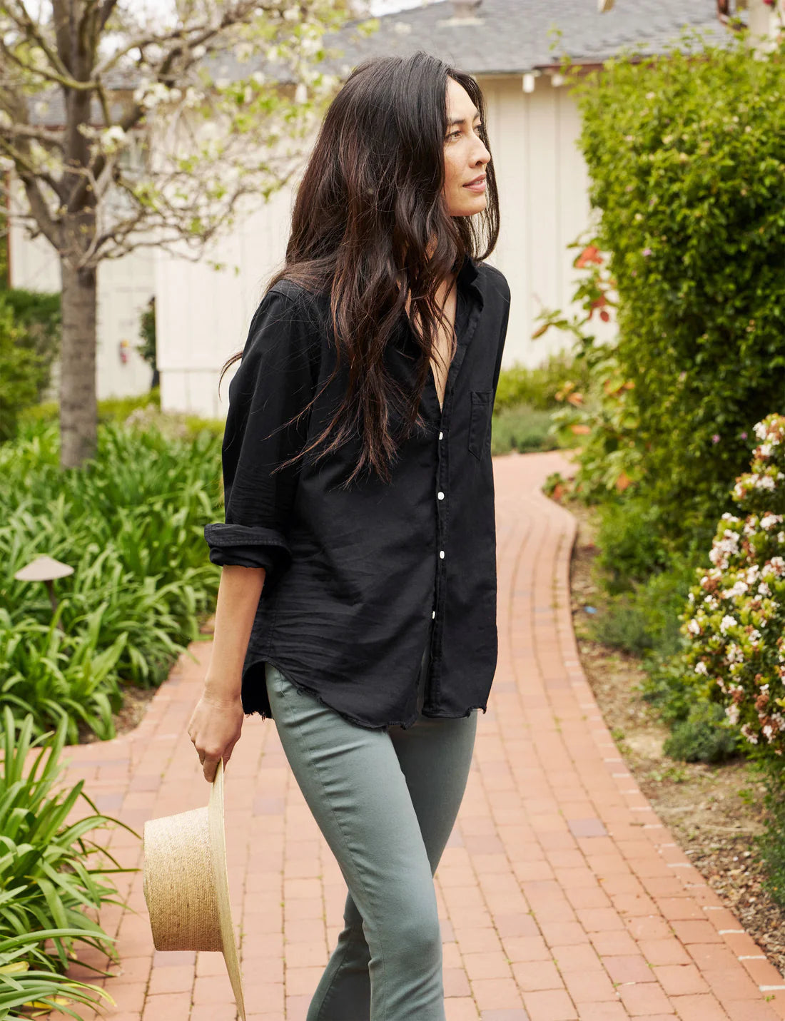 Eileen Relaxed Button-Up - Blackout