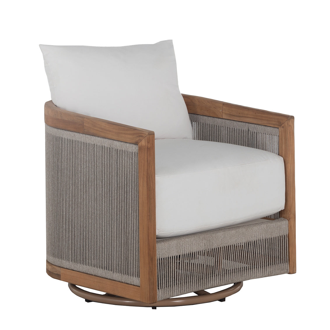 Avalon Teak Swivel Lounge Natural/Rope