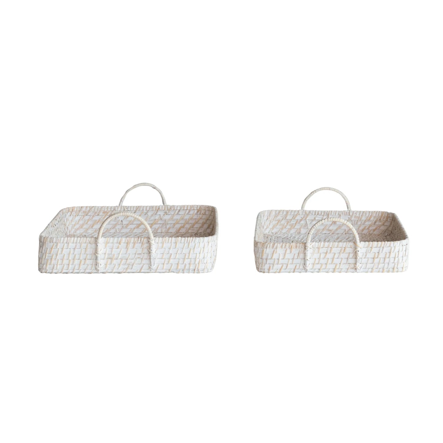 Hand-Woven Bamboo Trays
