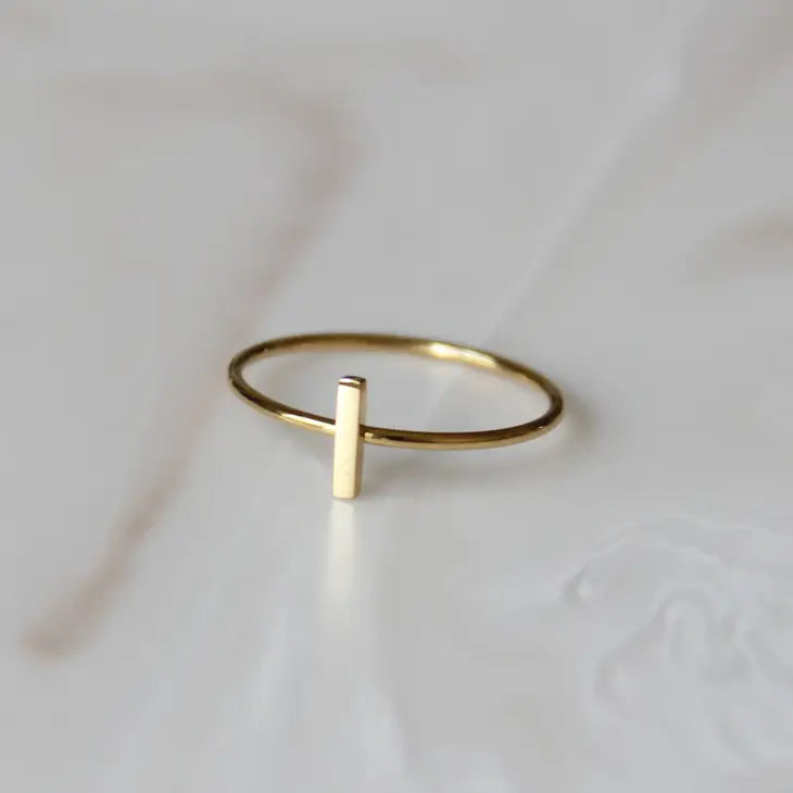 Rose Gold Bar Ring