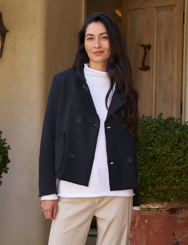Frank and Eileen Mini Belfast Crop Peacoat