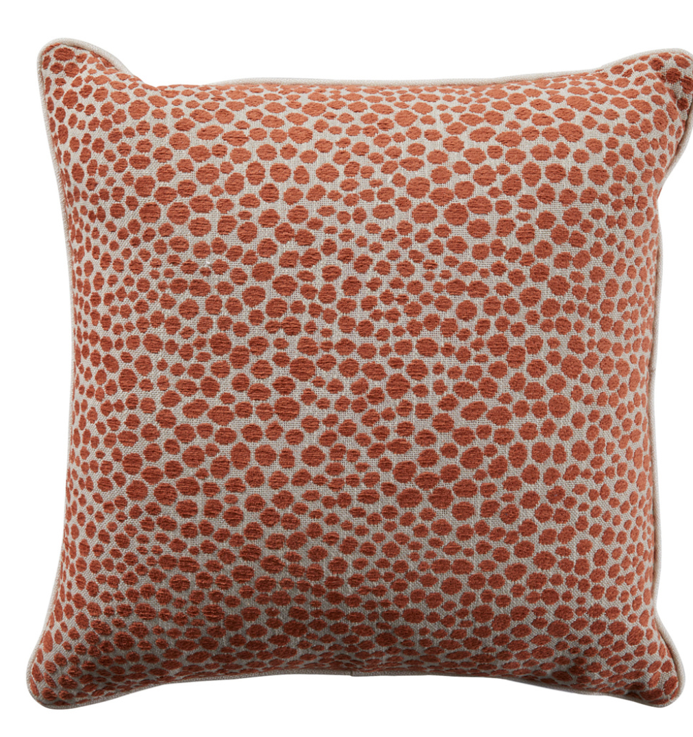 Cheetah Terracotta 20x20 Pillow - Wendy Jane