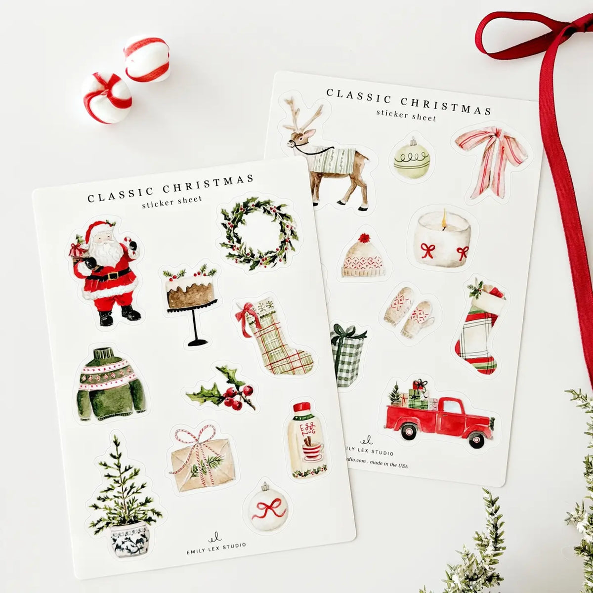 Christmas Sticker Sheets