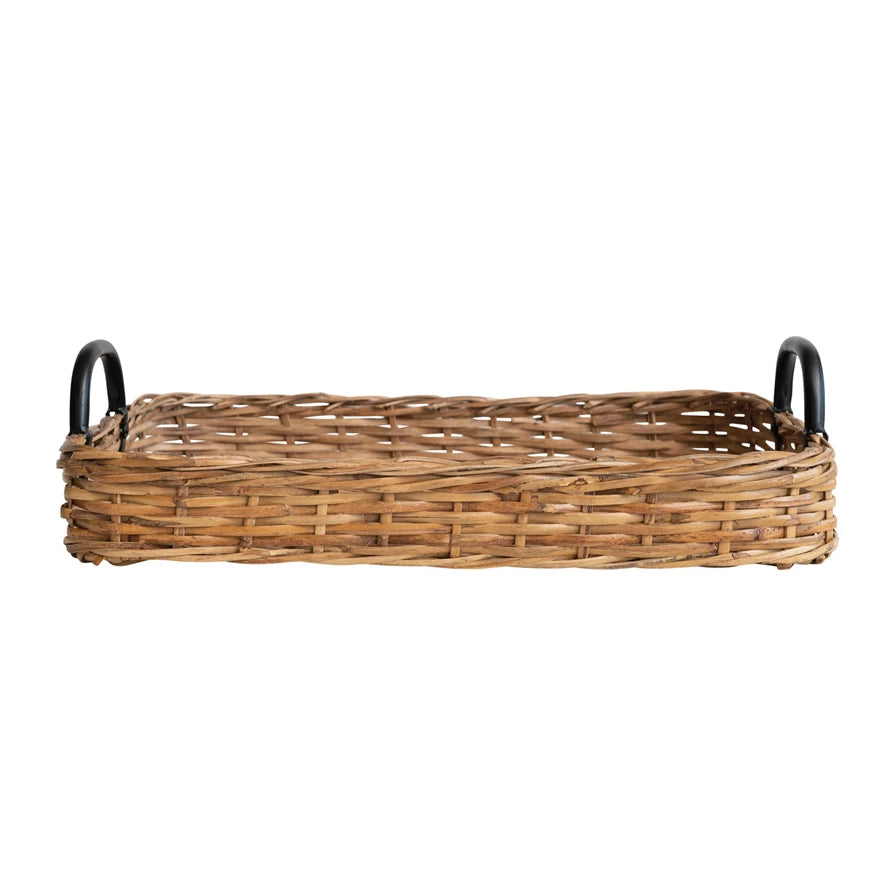 Decorative Hand Woven Rattan Tray