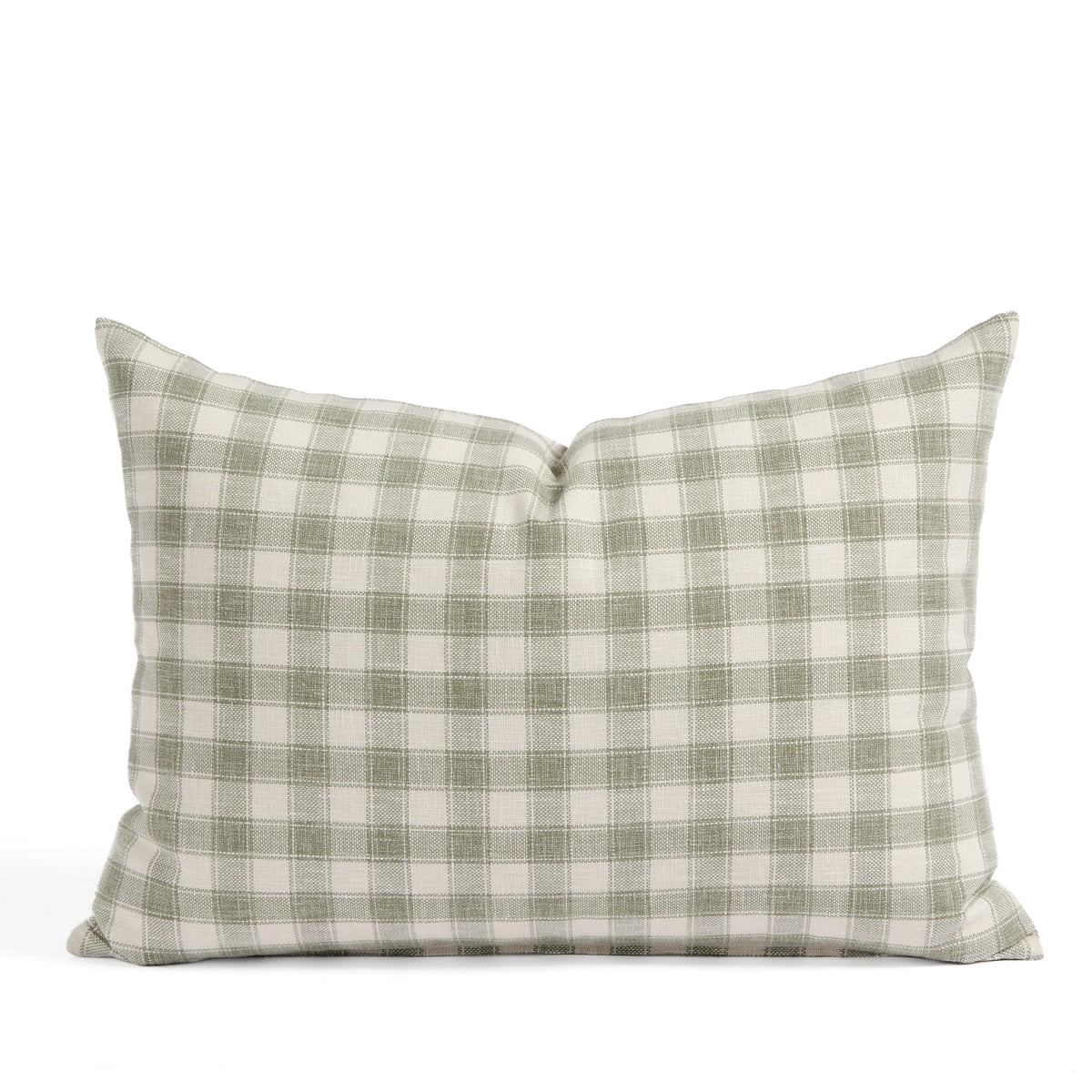 Sage Plaid 14x20 Lumbar Pillow