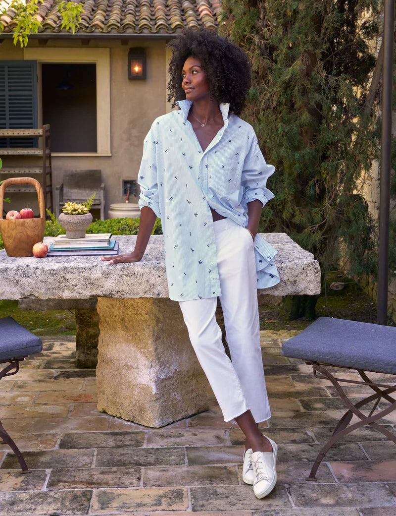 Mackenzie One-Size F&E Button-Up Stripe Shirt