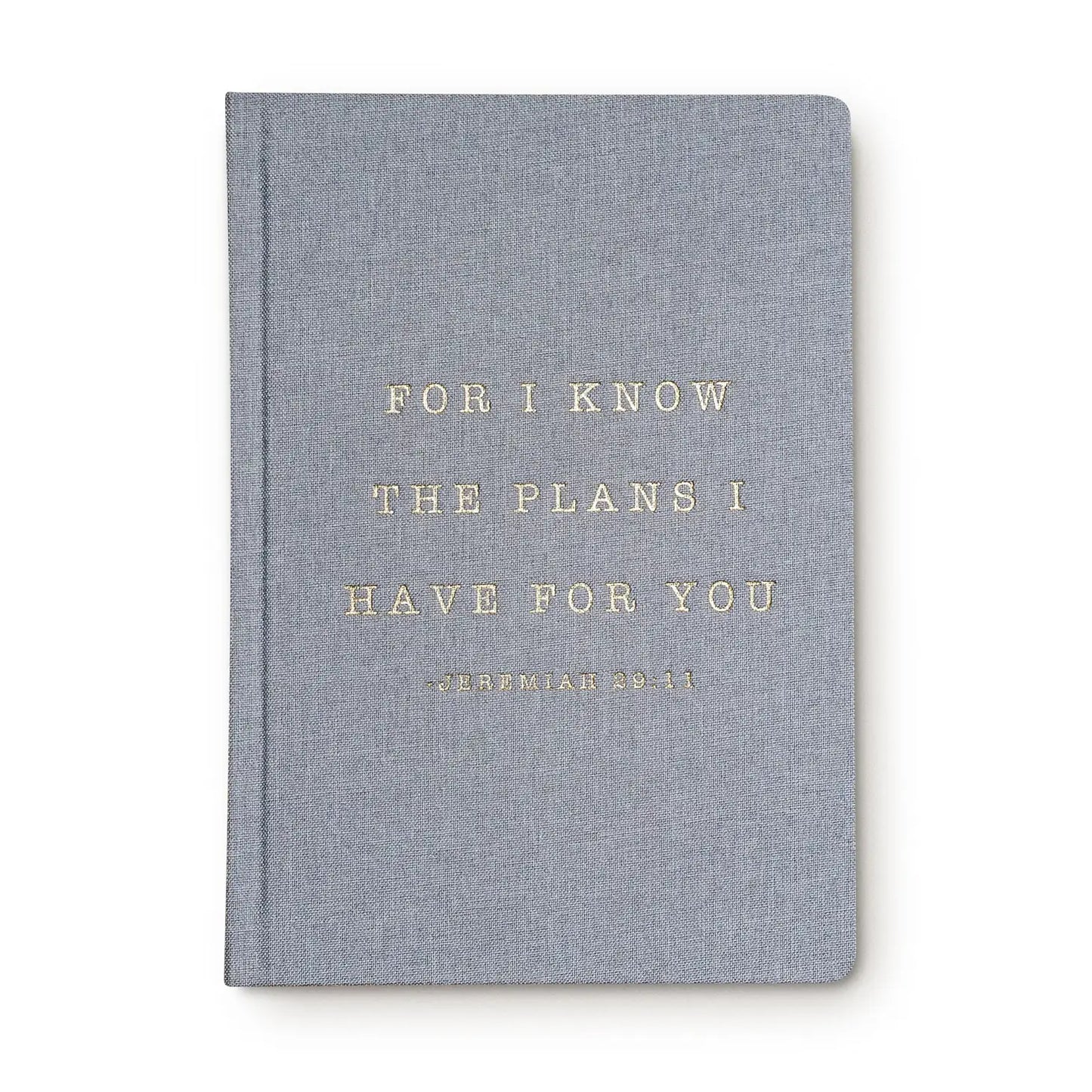 For I Know the Plans Fabric Journal