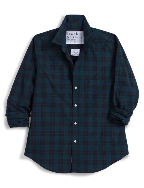 Barry Green, Black & Blue Plaid Shirt