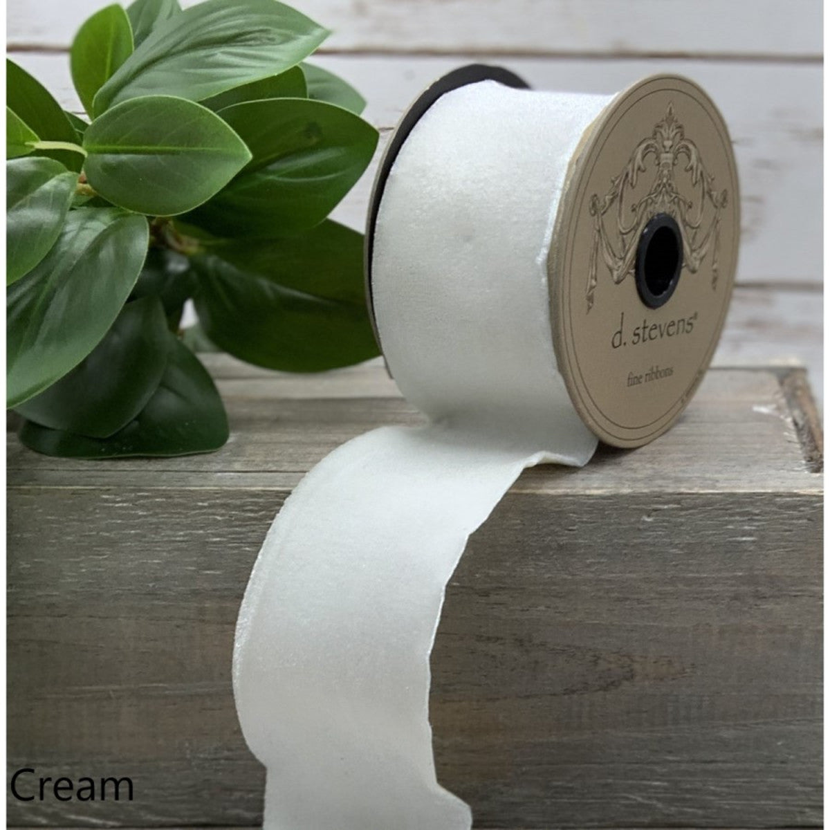Cream Velvet Ribbon