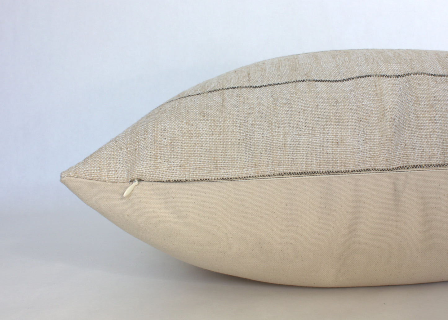 Natural Stripe Throw Pillow