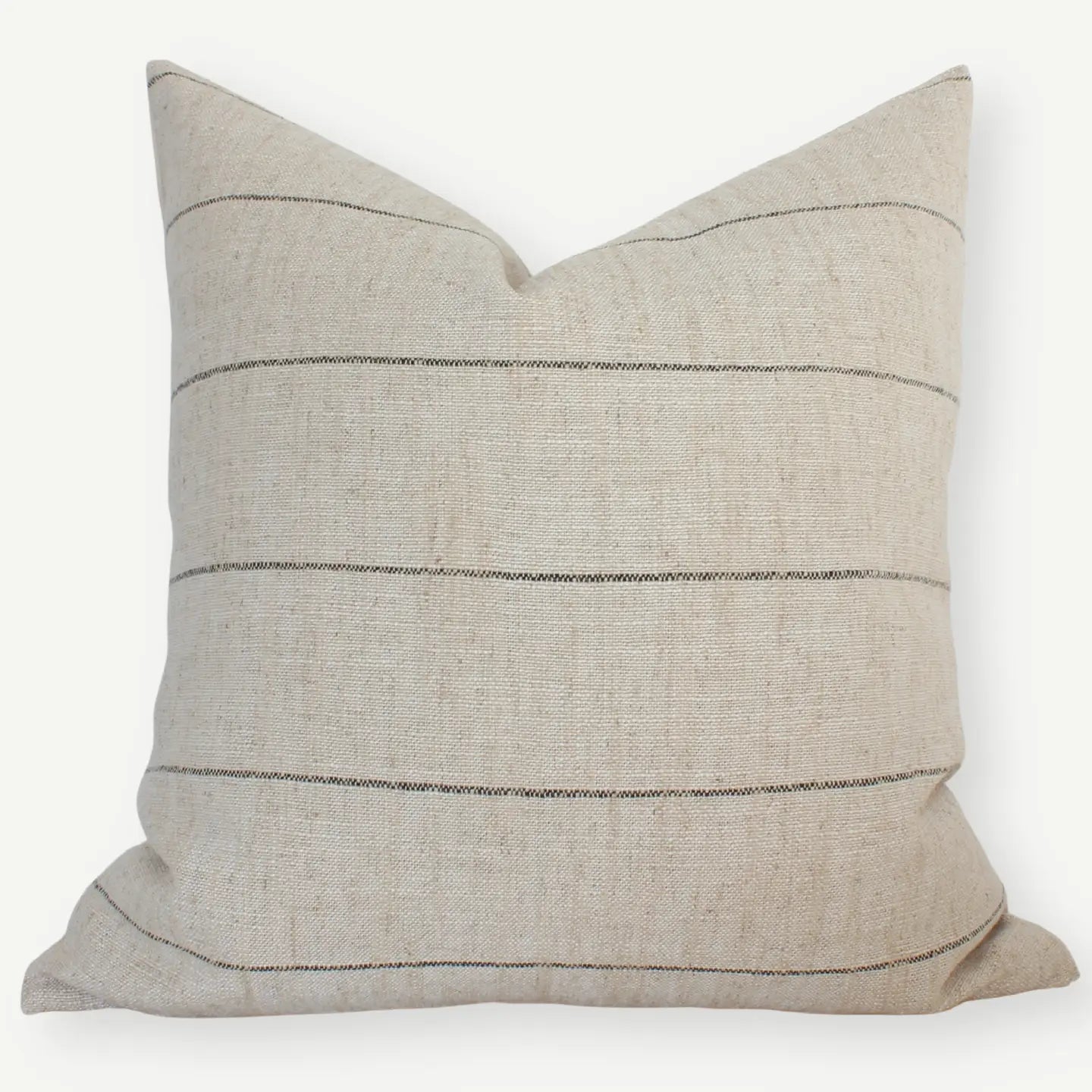 Natural Stripe Throw Pillow