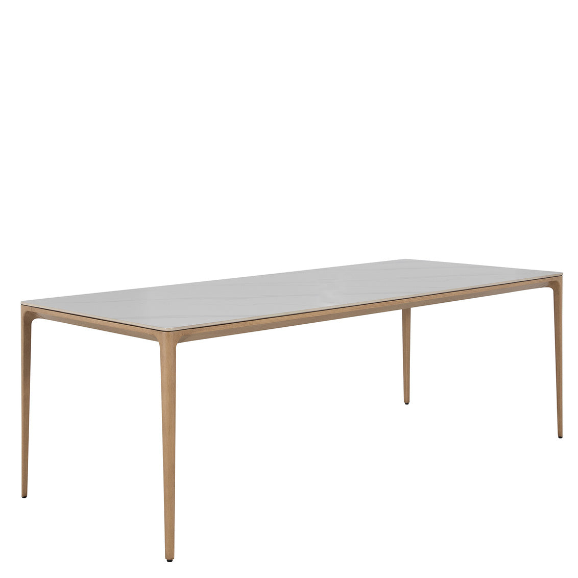 Palma Dining Table Natural Aluminum