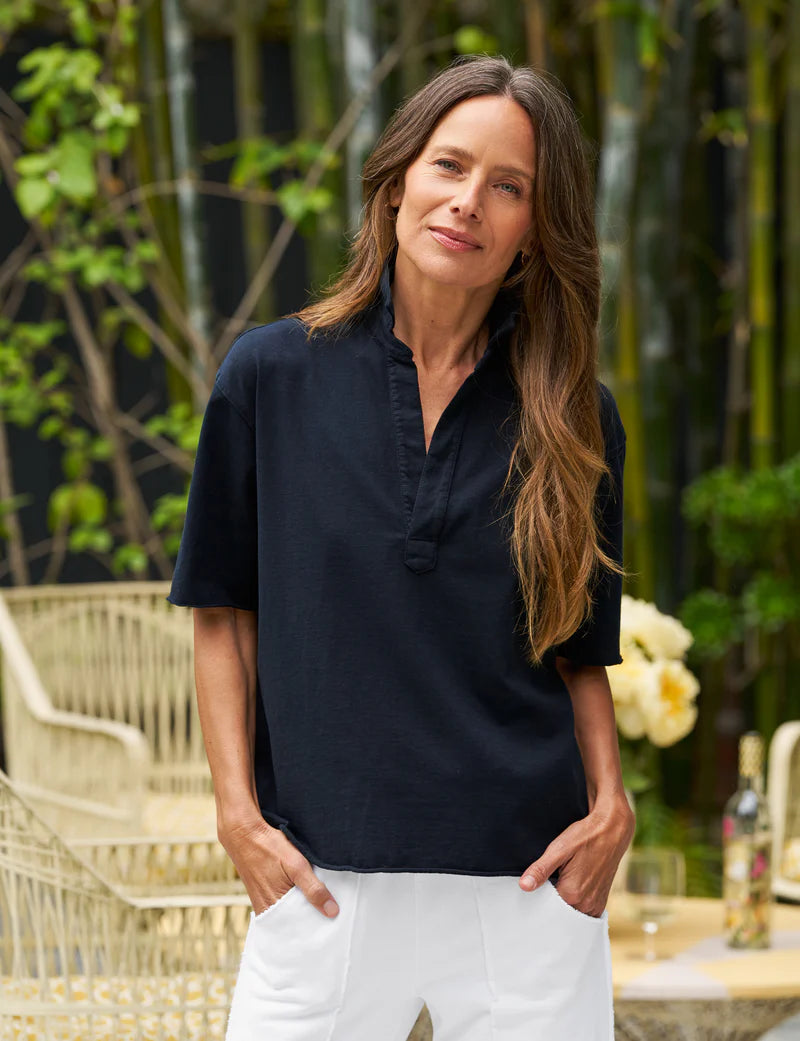 Patty Popover Short Sleeve Henley