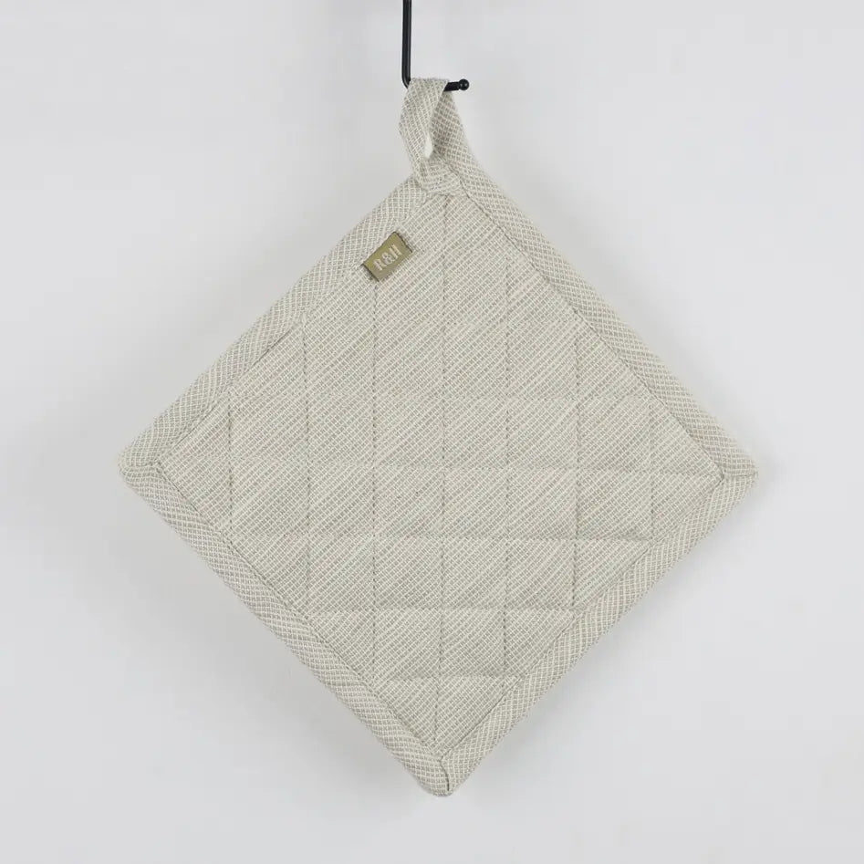 Pot Holder - Slub Chambray Taupe
