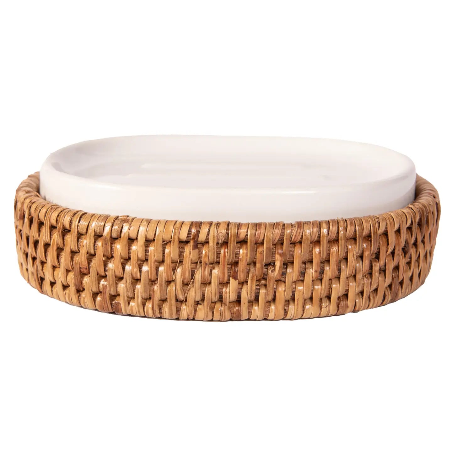 Rattan Oval Soap Dish