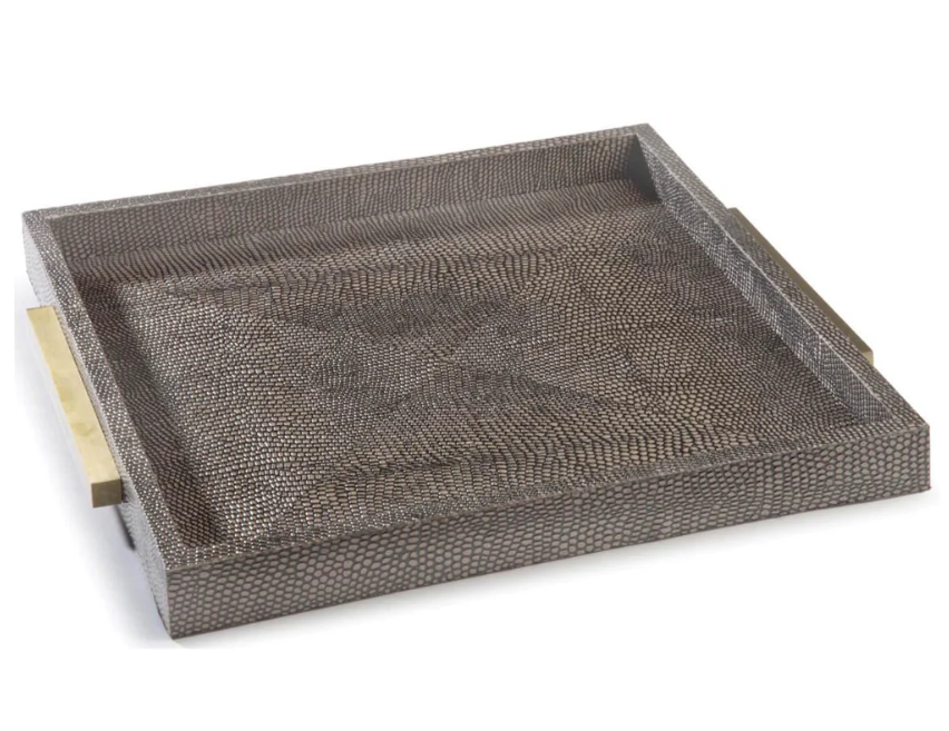 Square Shagreen Tray