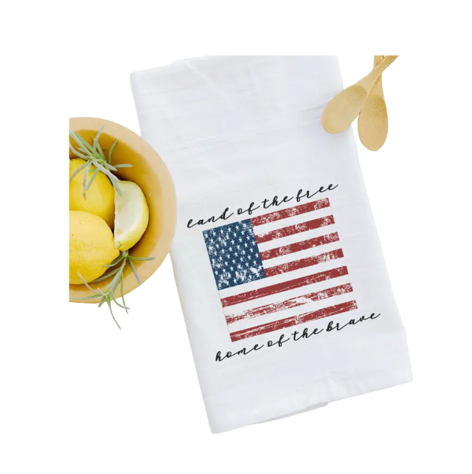 American Flag Tea Towel