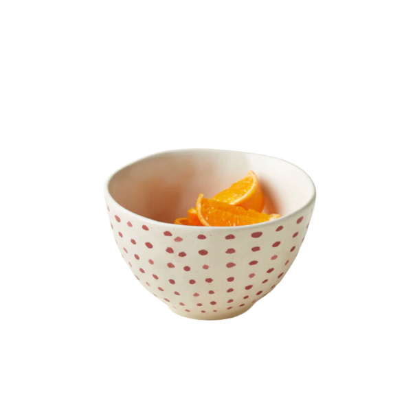 Red Dot Dip Bowl