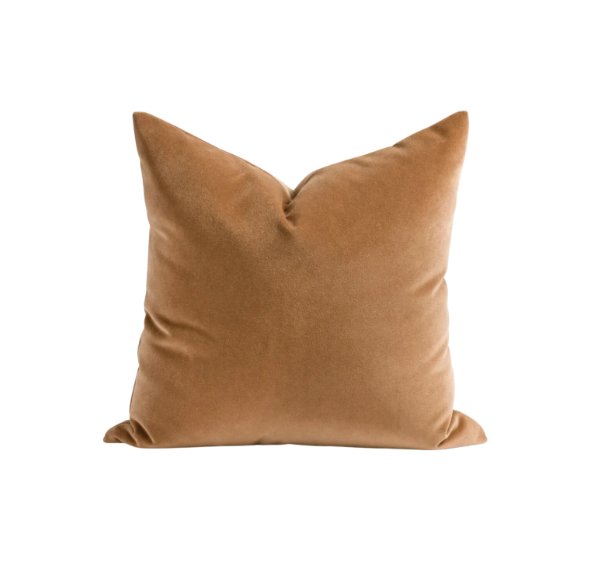 Valentina Velvet Nutmeg 20x20 Pillow