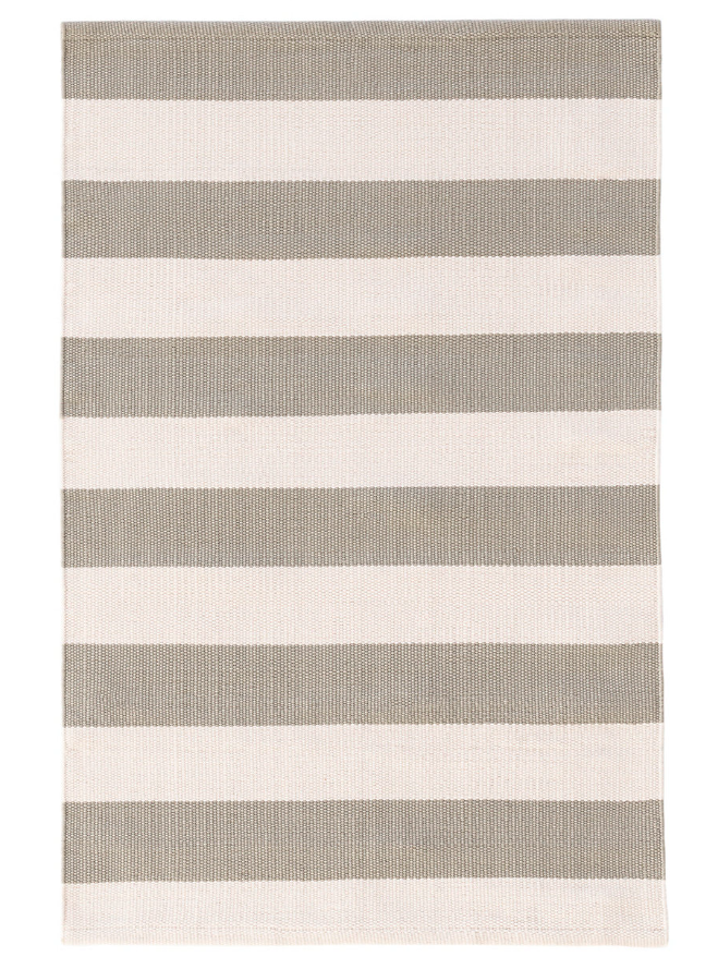 Catamaran Stripe Plat/Ivory In/Out Rug 8x10