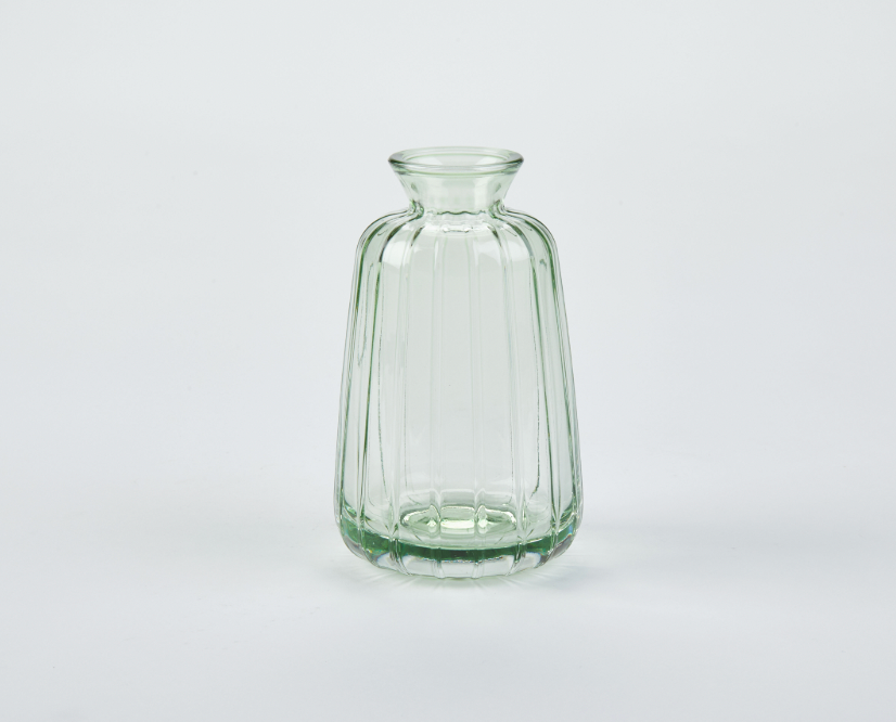 Green Optic Bud Vase