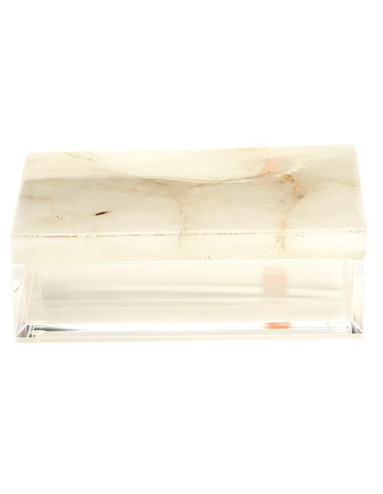 White Quartz and Acrylic Box, Lg