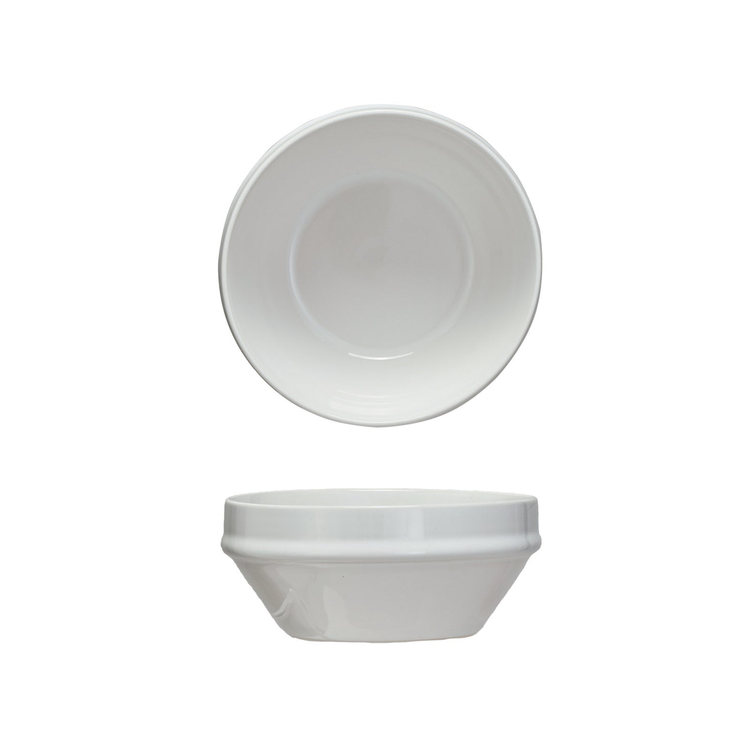 Antique White Stoneware Bowl
