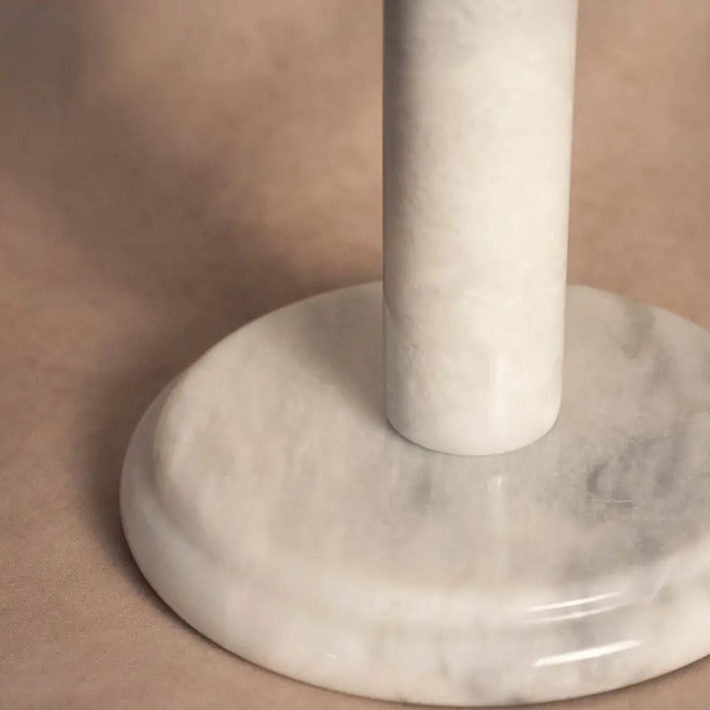 White Marble Paper Towel Holder