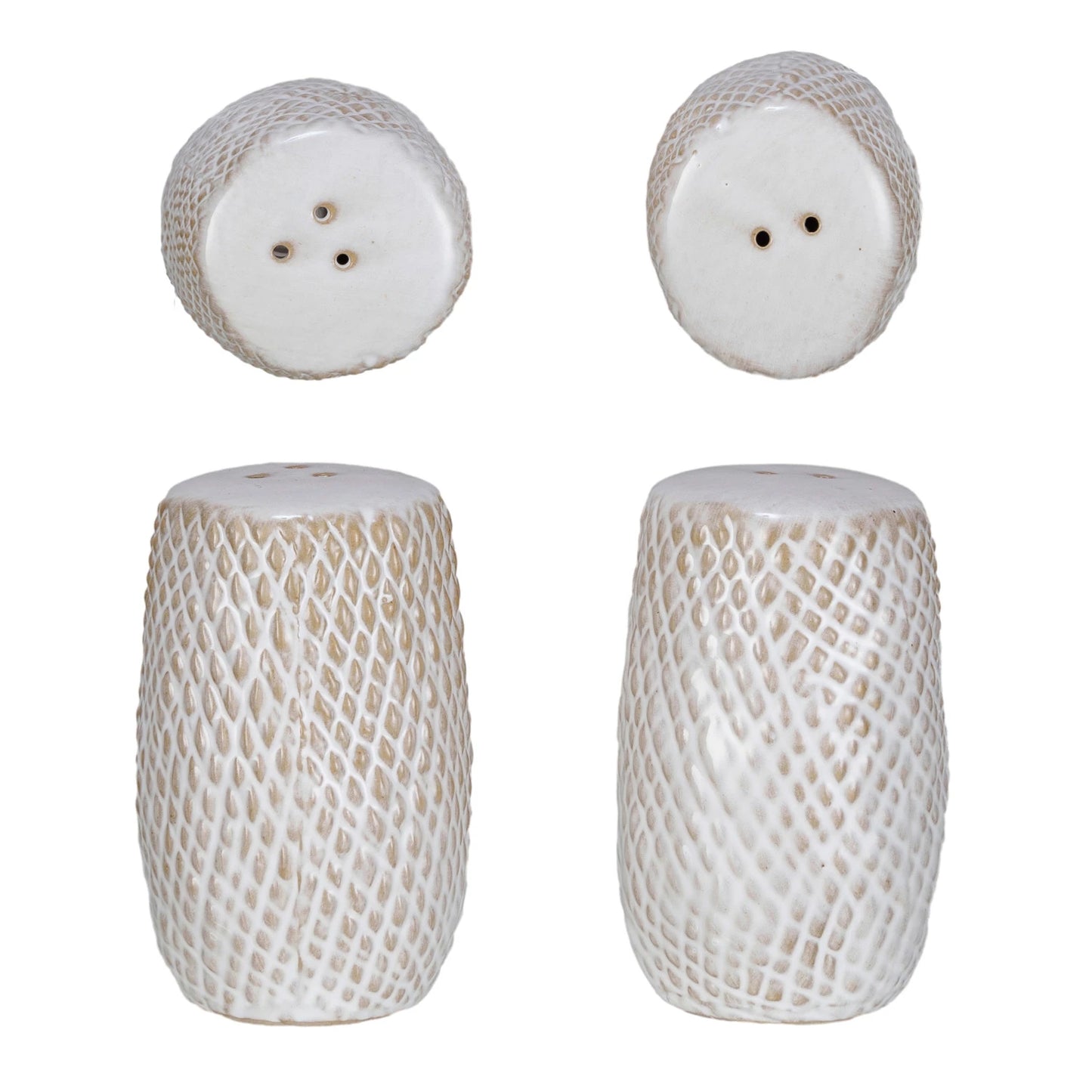Stoneware Salt & Pepper Shaker Set