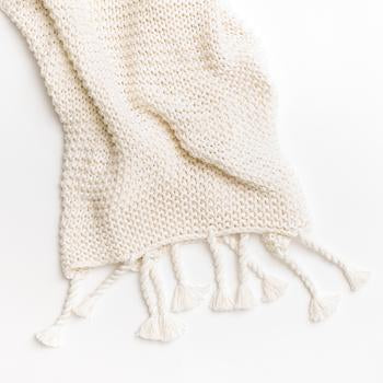 Organic Cotton Comfy Knit Throw
