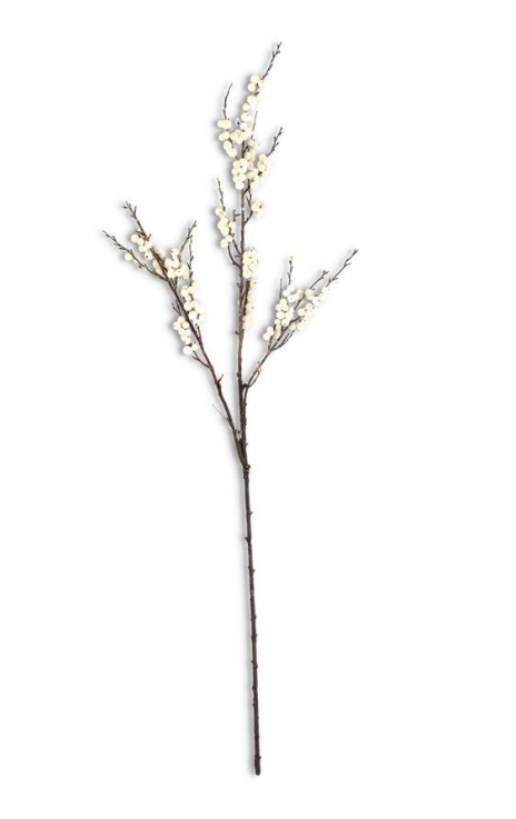 43 Inch White Berry Branch