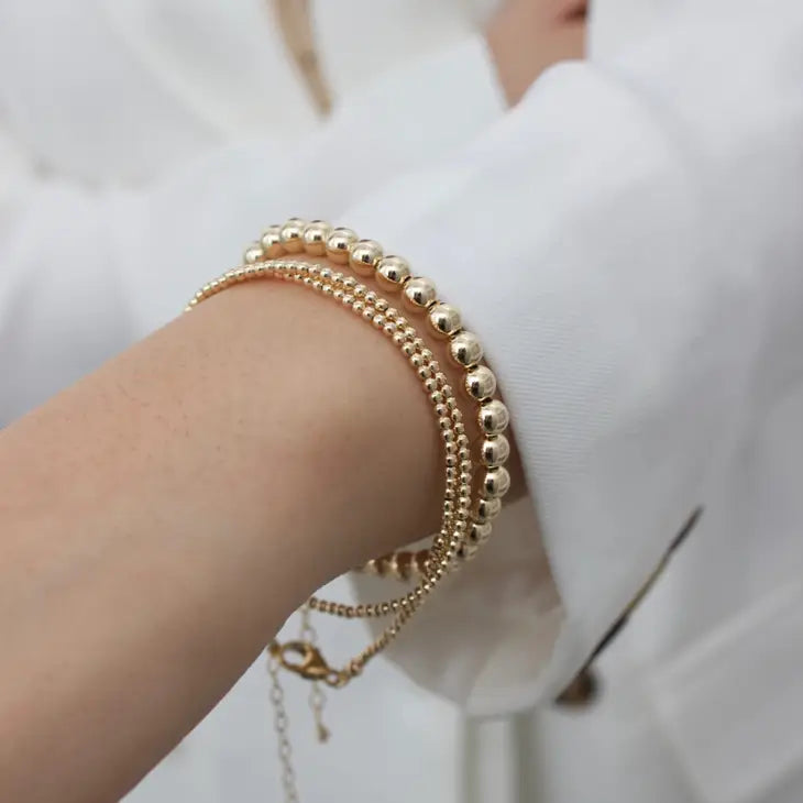 4mm Gold Filled Round Bracelet
