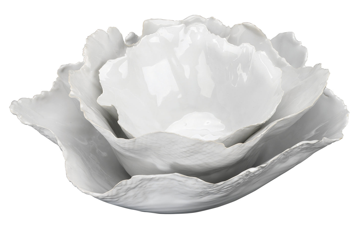 White Freeform Bowl