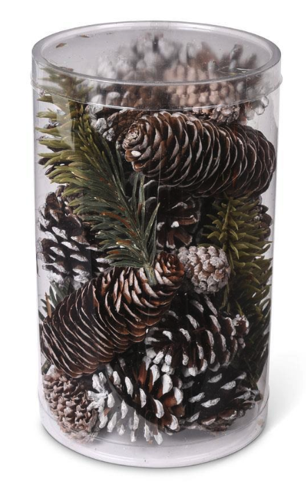 9 inch Natural Pinecone Stem