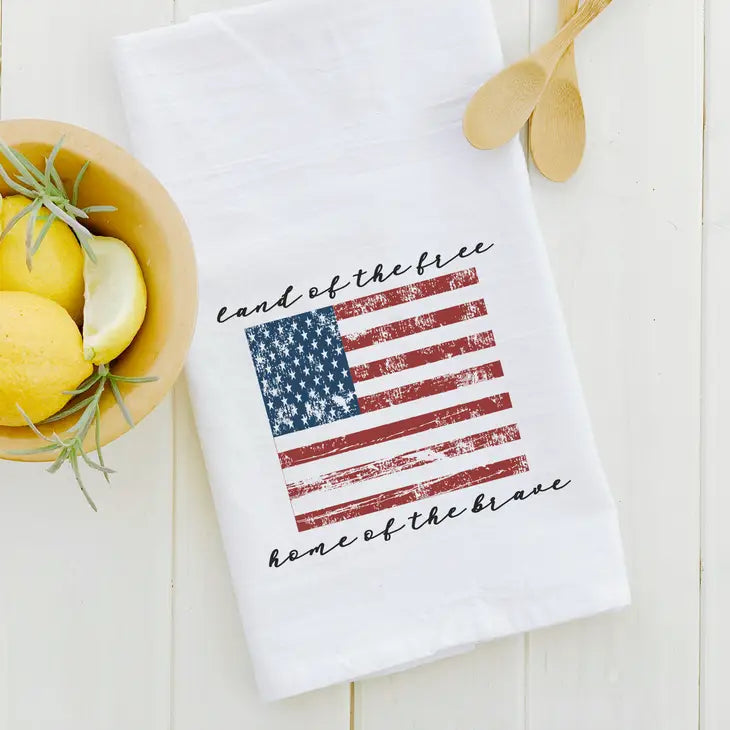 American Flag Tea Towel