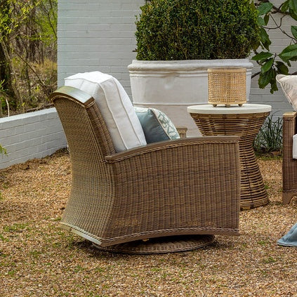 Astoria Woven Swivel Glider