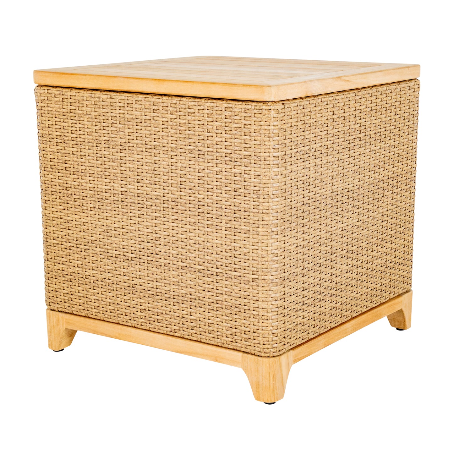 Chesapeake Storage End Table Natural Teak/Raffia