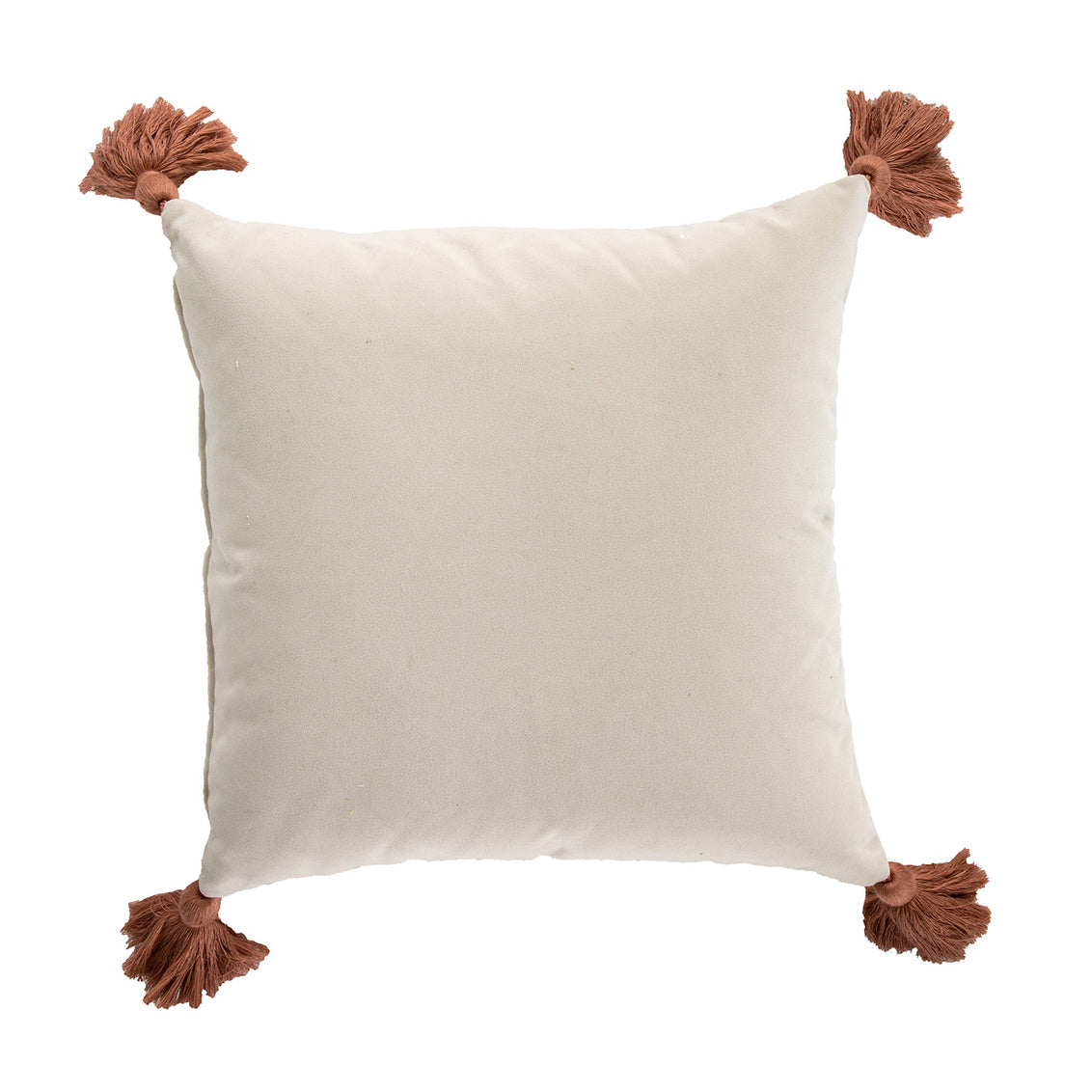 Almond Velvet Clay Tassel 22x22