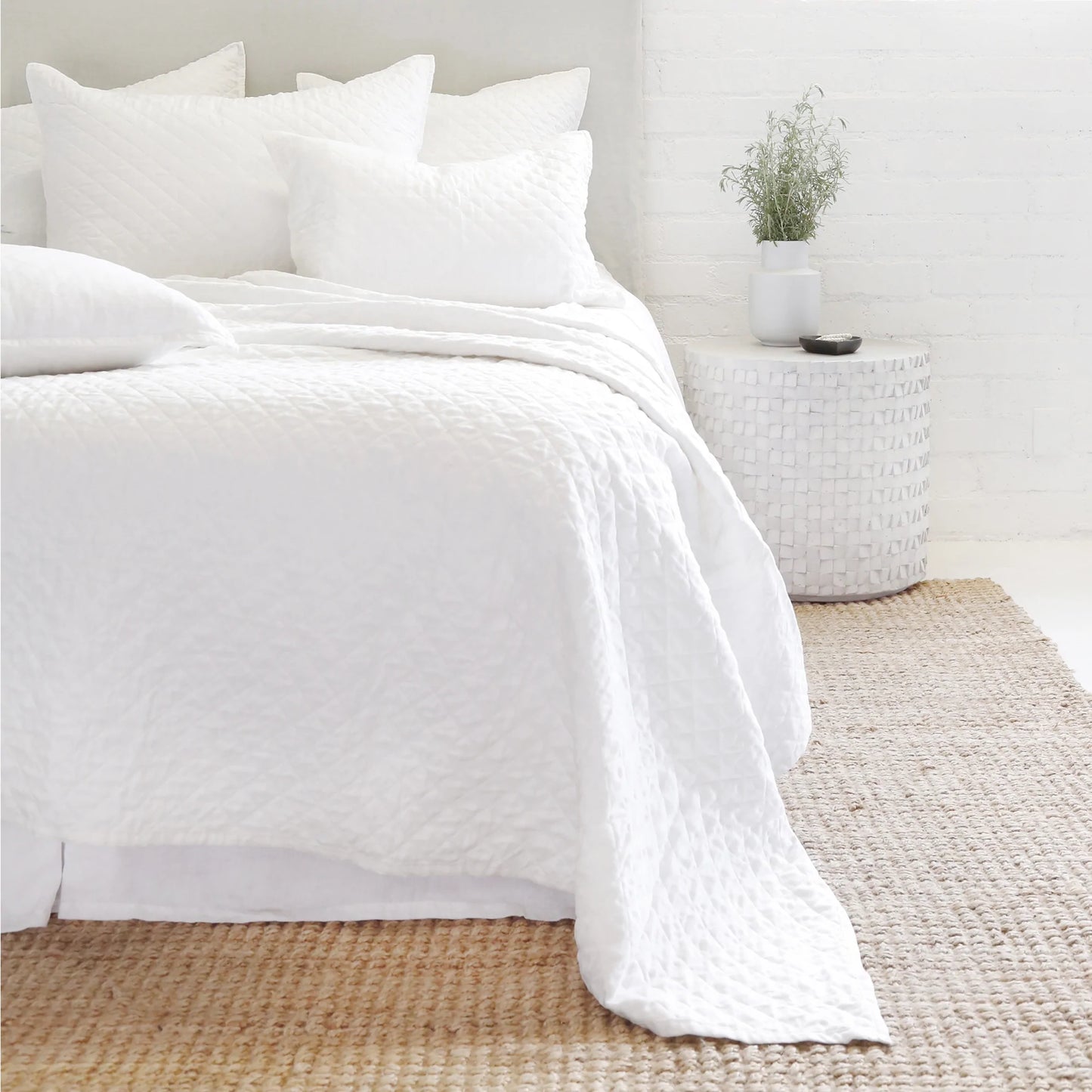 Hampton Quilt - White Twin