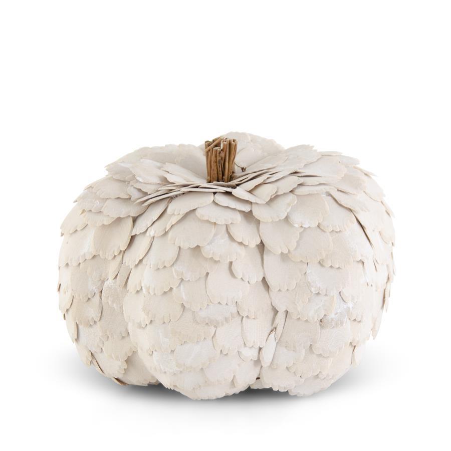 White Scalloped Pumpkins