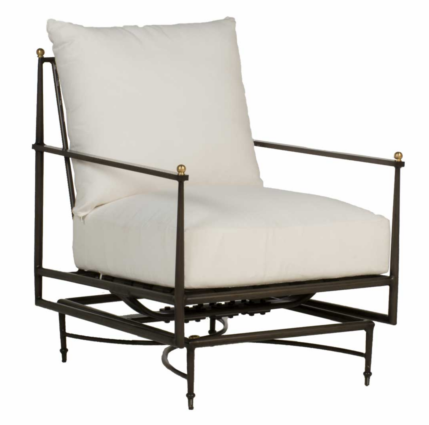 Roma Aluminum Spring Lounge - Slate Grey