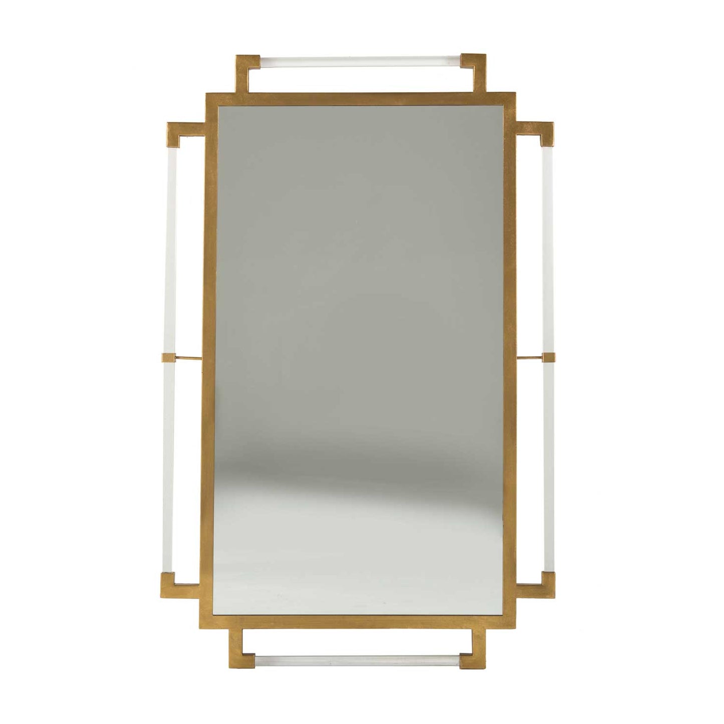 Acrylic and Brass Mirror