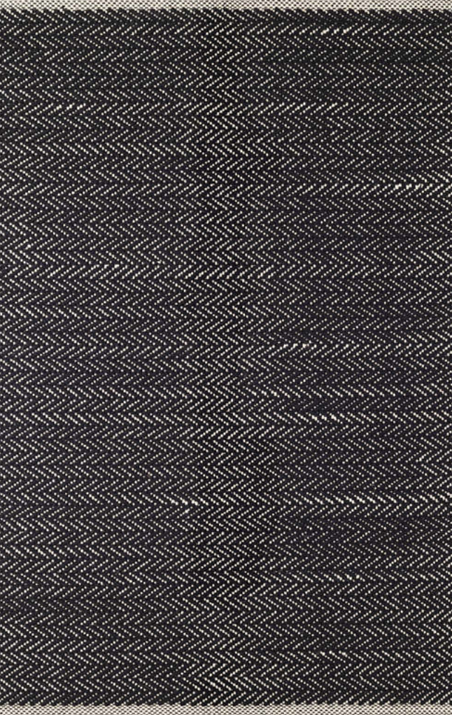 Herringbone Black Woven