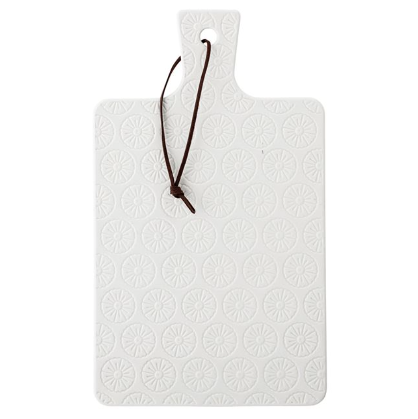 White Hand Stamped Board
