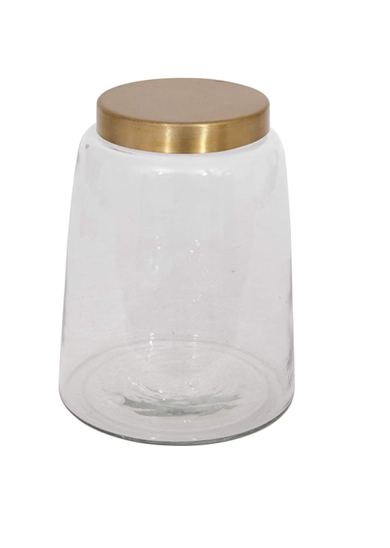 Jar with Gold Lid