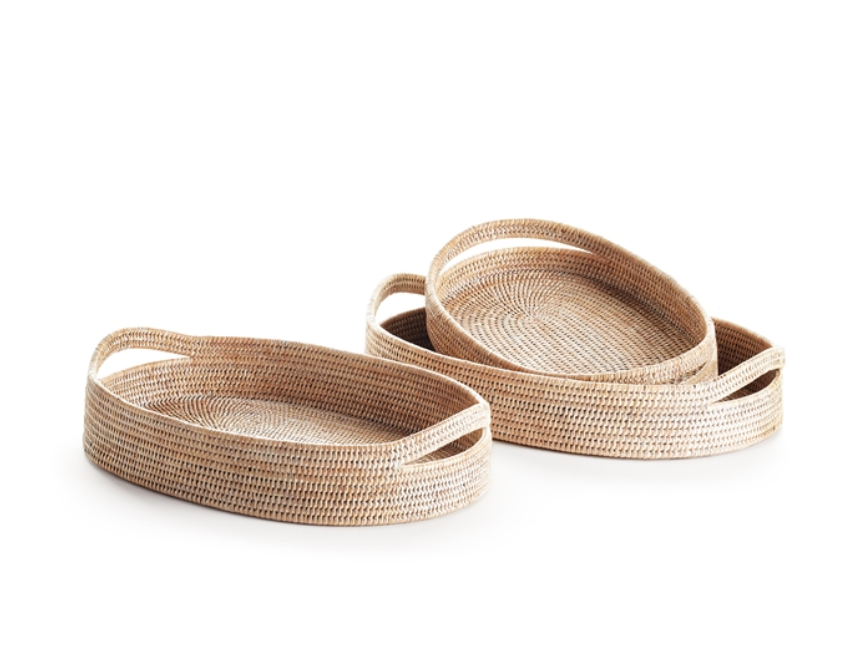Woven Oval Serving Tray