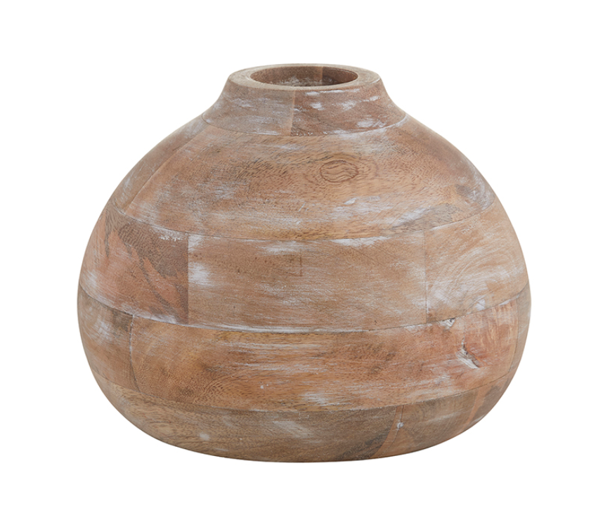 Wooden Flower Vase