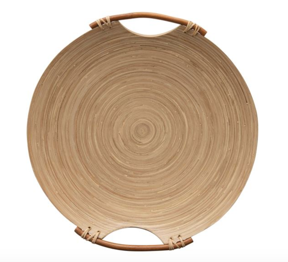 Bamboo Tray with Handles