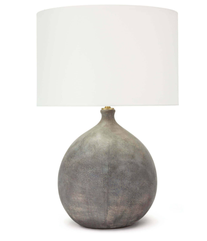 Gray Table Lamp